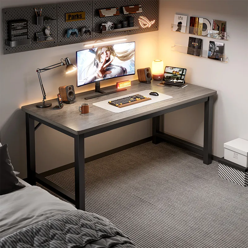 Esports Gaming Houses - Einfacher rechteckiger Computertisch für Schlafzimmer, Home-Office,