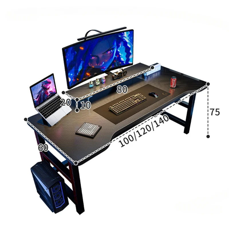 Esports Gaming Houses - Büroschreibtisch-Möbel, E-Sport-Gaming-Tisch für Zuhause, Schlafzimmer-Schreibtisch für