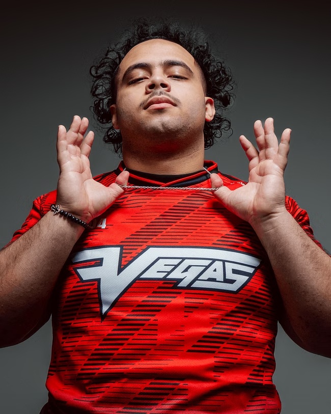 Esports Gaming Jersey - 2026 Neues Vegas Rot Diagonal Gestreiftes