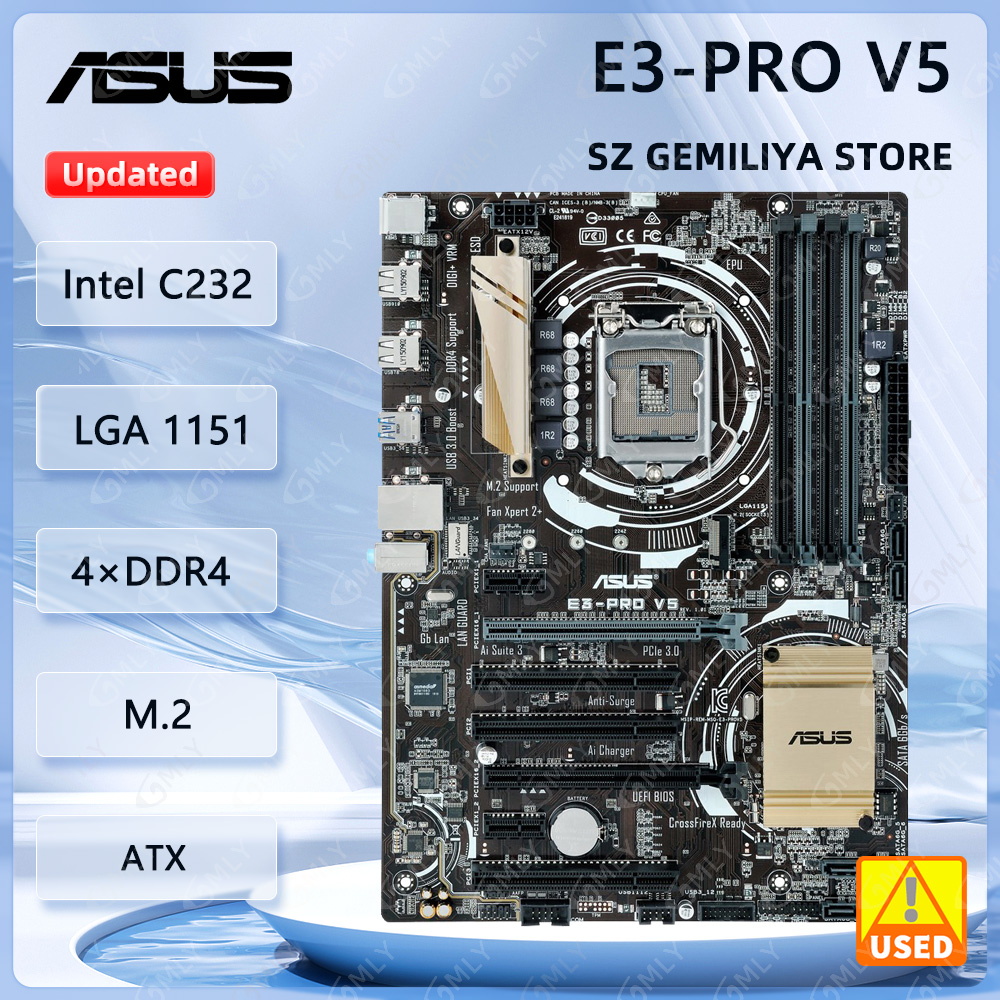 Intel Cpu Core I7 - Asus E3-PRO V5 Motherboard LGA 1151