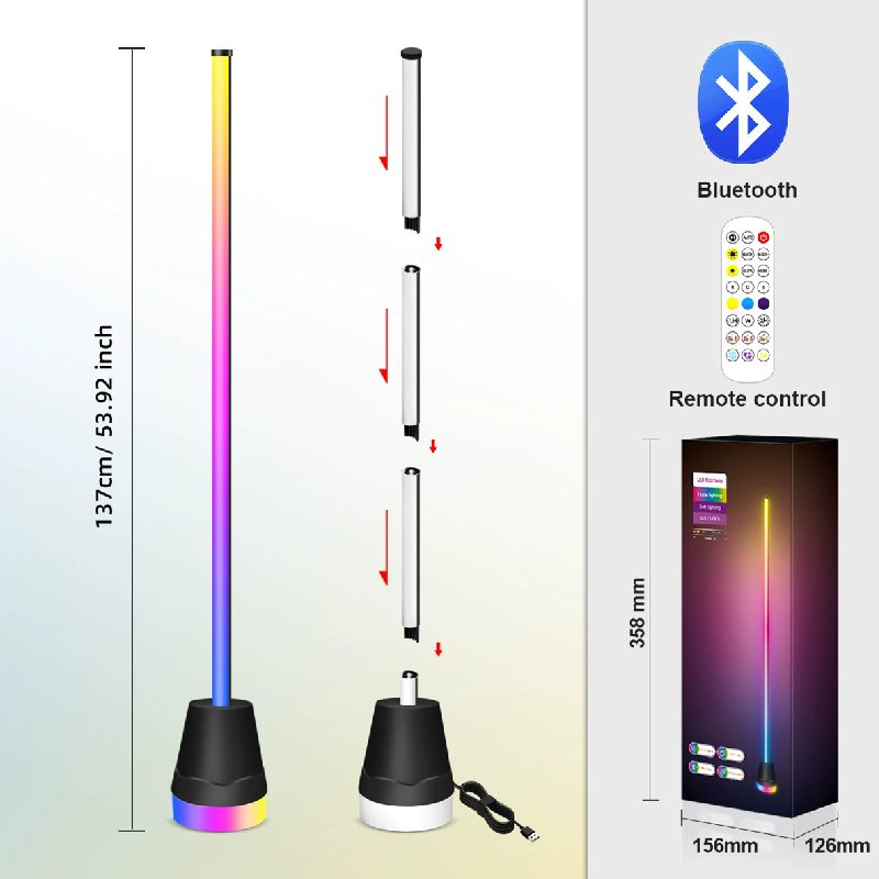 Esports Gaming Remote - 2026 RGB Stehlampe Bluetooth LED Stehleuchte