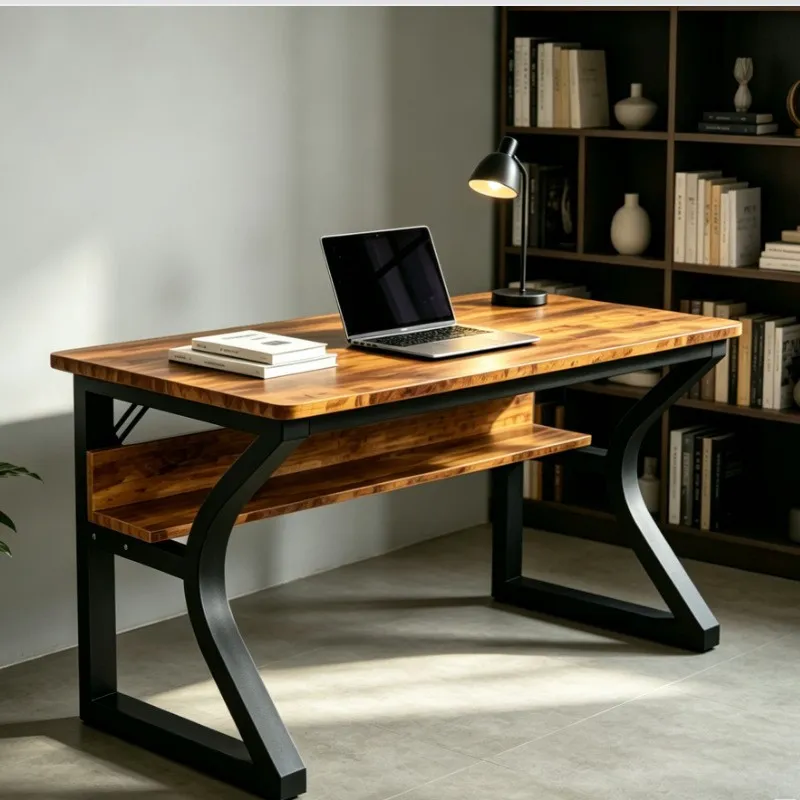 Esports Gaming Table - Retro-Schreibtisch aus Schmiedeeisen im amerikanischen Stil,