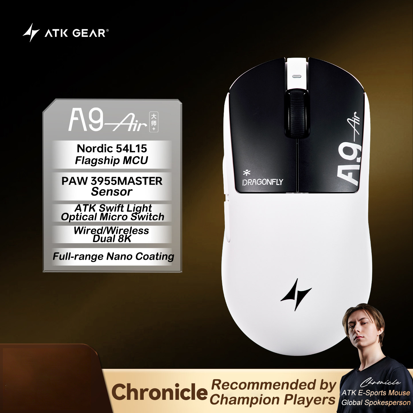 ATK A9 Air Ultimate Plus Gamin – Esports Gaming Mouse Wireless Bewertung und Preis