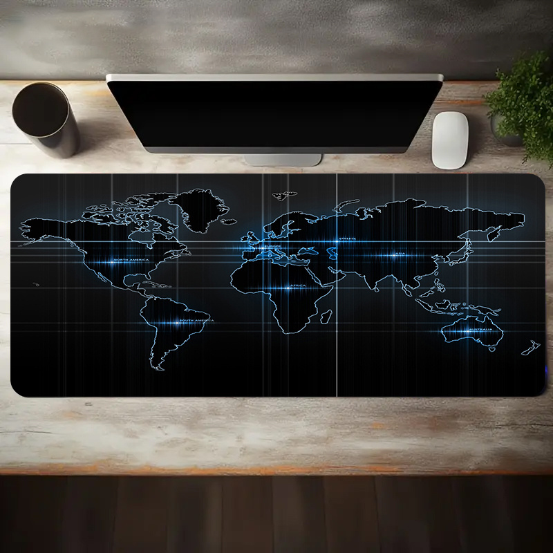 Tech World Map Gaming-Mauspad, – Esports Gaming World Bewertung und Preis