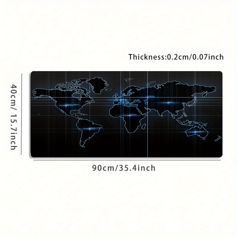 Tech World Map Gaming-Mauspad, – Esports Gaming World Bewertung und Preis