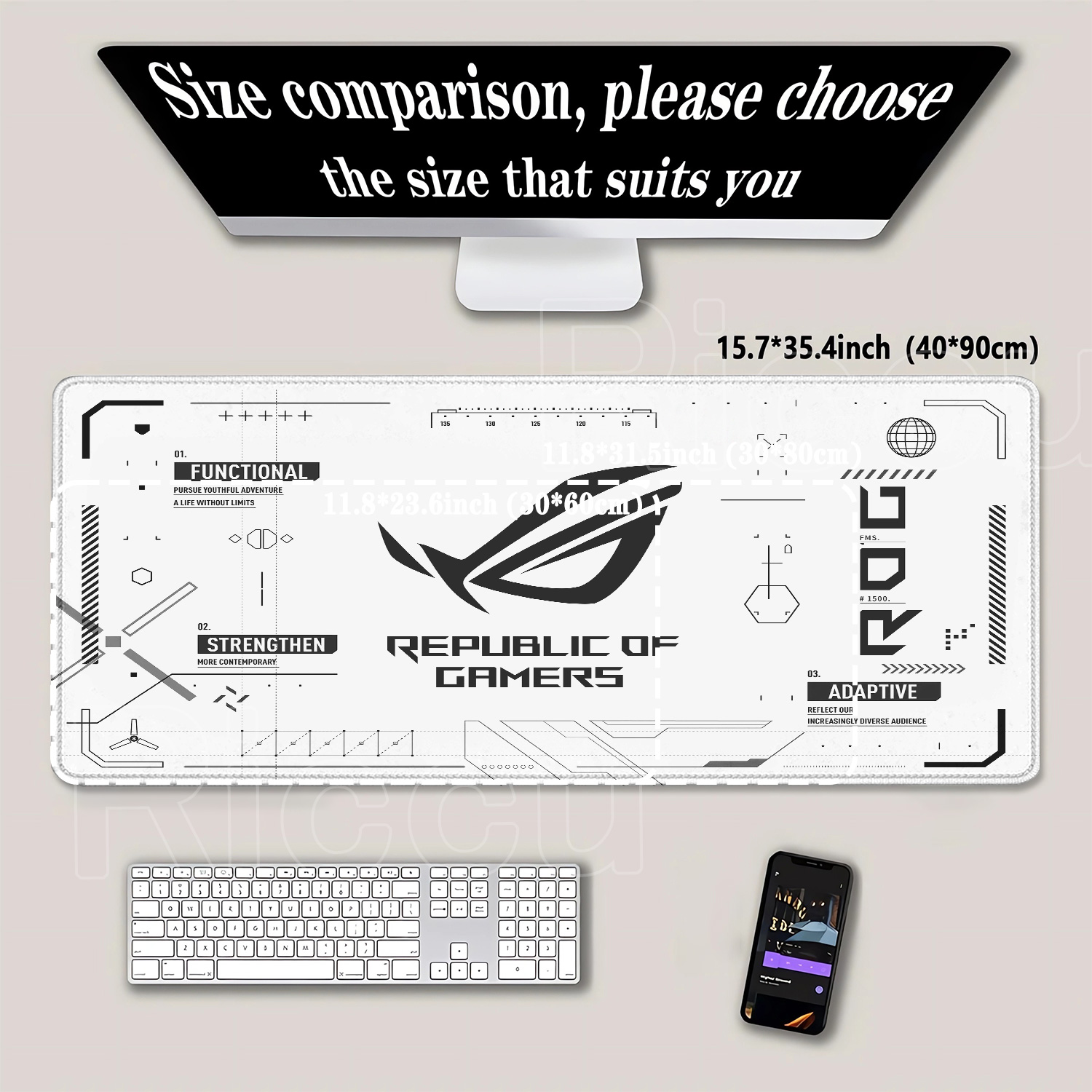 R-ROG Großes Gaming-Mauspad A- – Esports Gaming Table Bewertung und Preis