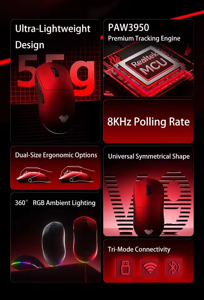 AULA V9 Ultra Wireless Mouse T – Esports Gaming Mouse Wireless Bewertung und Preis